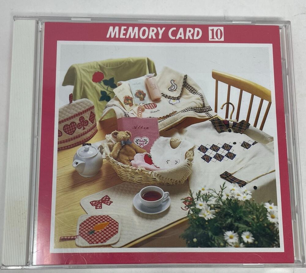 Janome Memory Card 10 Appliqué Series 1992 For Janome 8000 Includes Templates